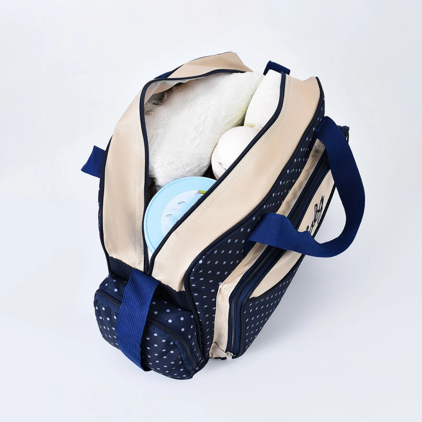 Fashionable Dot Large One Shoulder Mommy Bag for Going Out Multi functional, Large Capacity Handheld Diagonal Diaper Bag