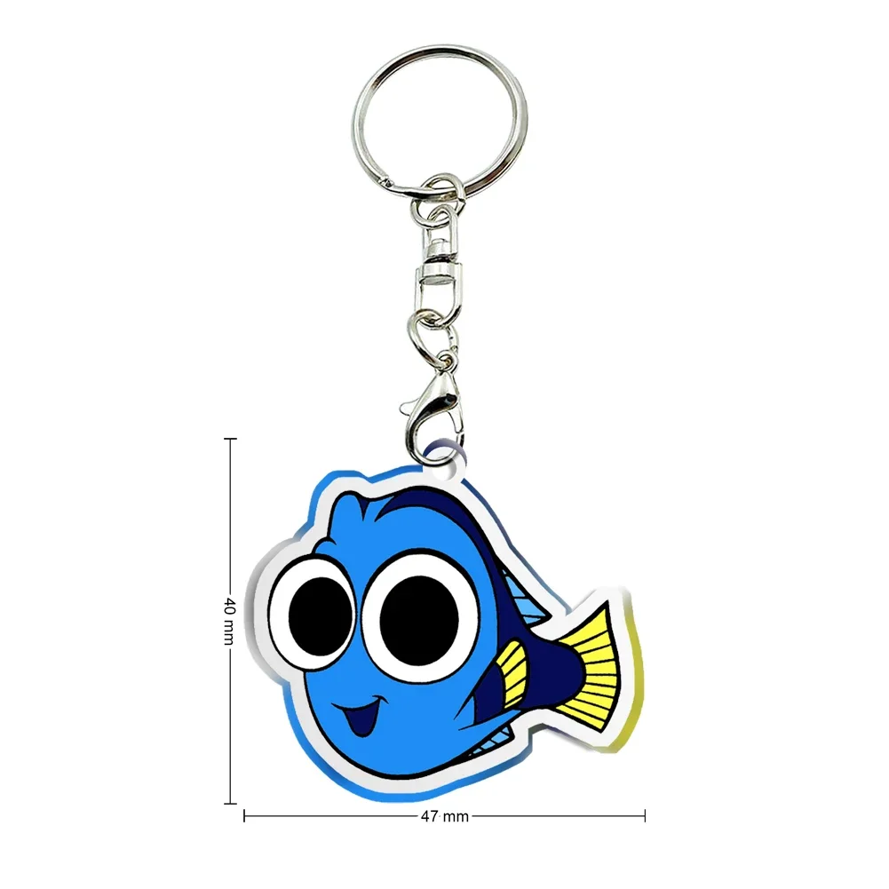 

Disney милый Немо для женщин и мужчин брелок для ключей с героями мультфильмов прозрачный акриловый брелок-держатель акриловые украшения для детей подарки на день рождения