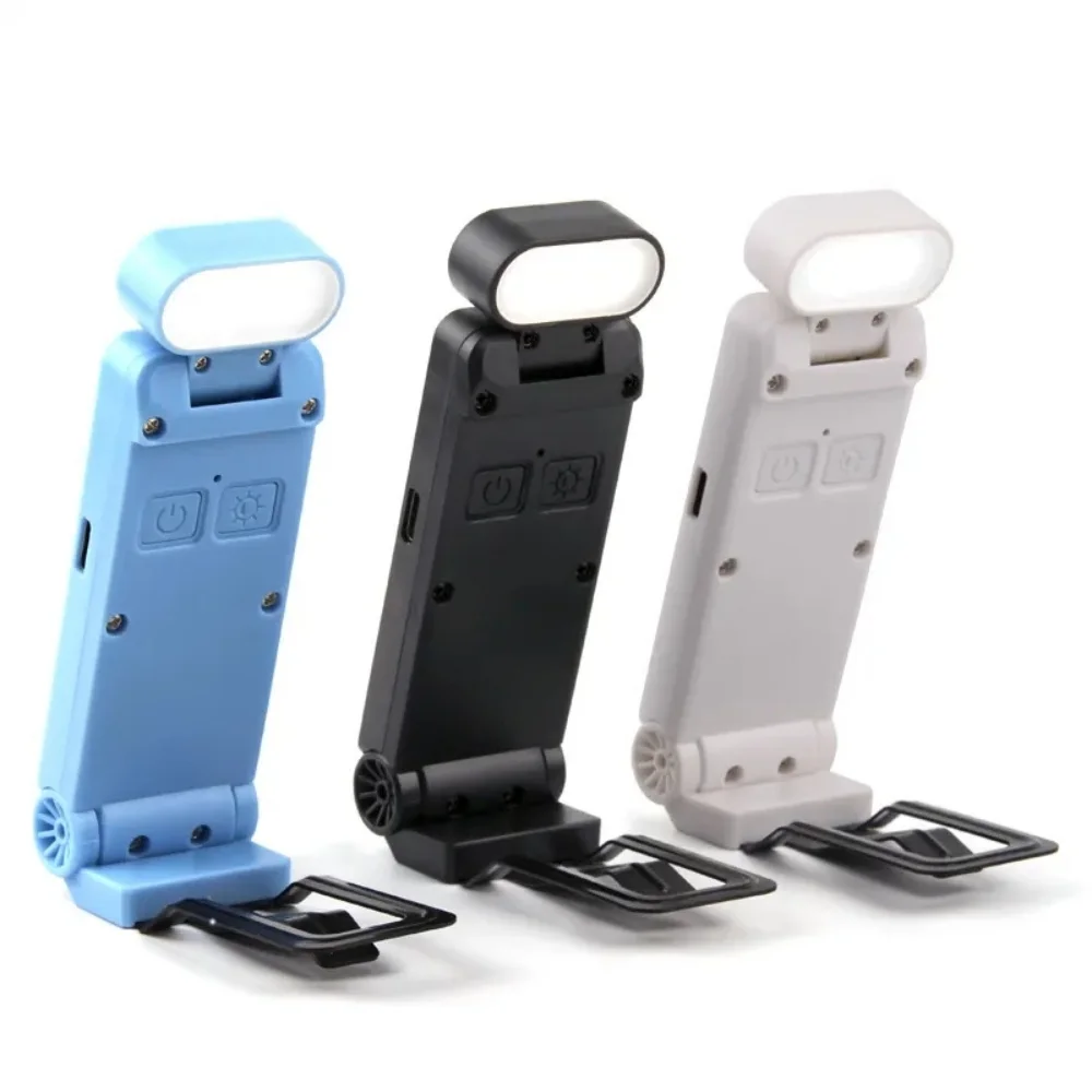 USB Charging Clip Reading Light Bookmark Light Folding Clip Book Light LED Reading Lamp Mini Desk Lamp Eye Protection Book Lamp