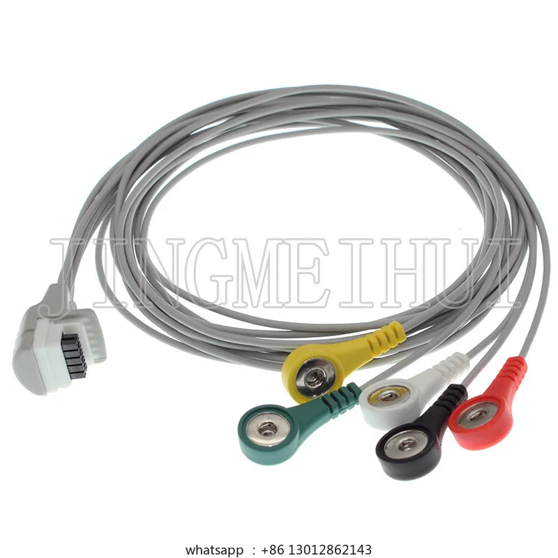 

NewPorte-fils Mortara H3, Câble ECG 10P, 5 Fils Encliquetables, AHA/IEC, высокое качество, 3293-036-51