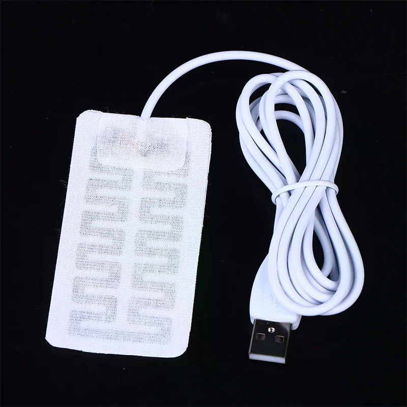 

9*4.5cm Thermal Electric USB Gloves Heater Heated Gloves Carbon Fiber Cloth Skis Mittens Winter Heating Film Pad