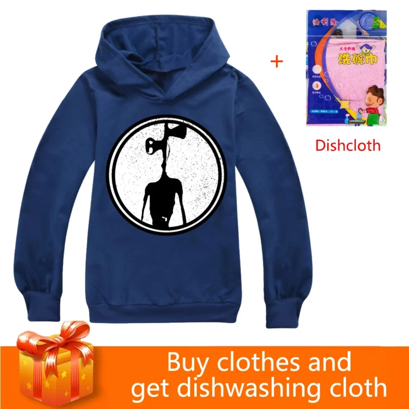 Children Hoodie foundation SCP 096 Girls Jogging Boys Cartoon Sweatshirt kids Top 2 T-16T Cheeky Buy and get dishwashing cloth