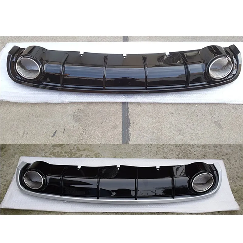 ABS Material Car Rear Bumper Lip Spoiler Diffuser For Audi A6 C7 Original Version 2012 2013 2014 2015 upgrade RS6 Style Diffuse