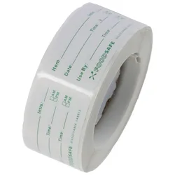 1 Roll 300 Food Label Stickers Widely Application Kitchen Storage Freezer Stickers For Reusable Containers