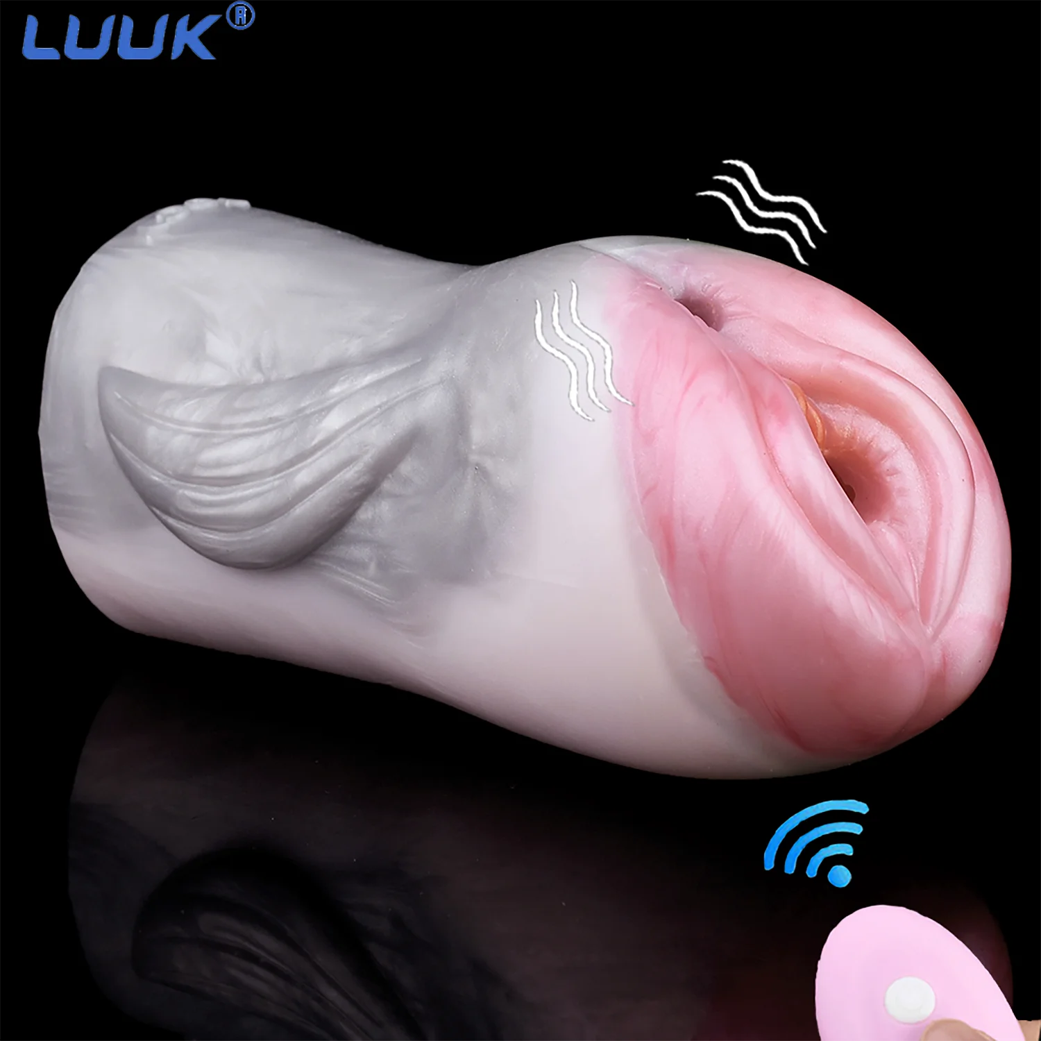 LUUK Vibrating Pocket Pussy Male Masturbators Soft Silicone Masturbators Sex Toys for Men