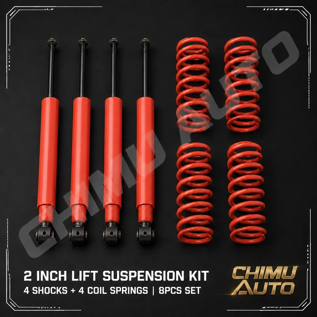 【CHIMU AUTO】For Outlander 2 Inch Lift Suspension Kit 4 Shock Absorbers 4 Coil Springs 8pcs Set