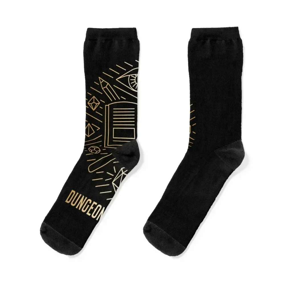 

Dungeon Master - Gold Classic T-Shirt Socks anti-slip bright garter Sports gym Woman Socks Men's
