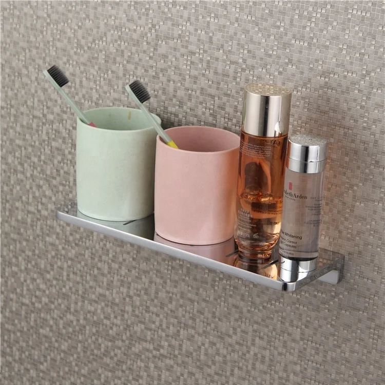 Wall Mounted Stainless Steel Bathroom Shelf Bracket Shelves basket shower Corner Storage Caddy