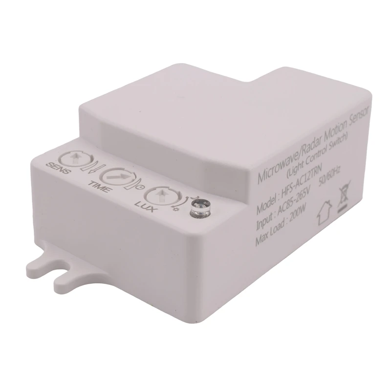 5.8GHz Mini Microwave Radar Motion Sensor Switch AC85-265V Intelligent Human Body Sensor Switch Motion Light Switch