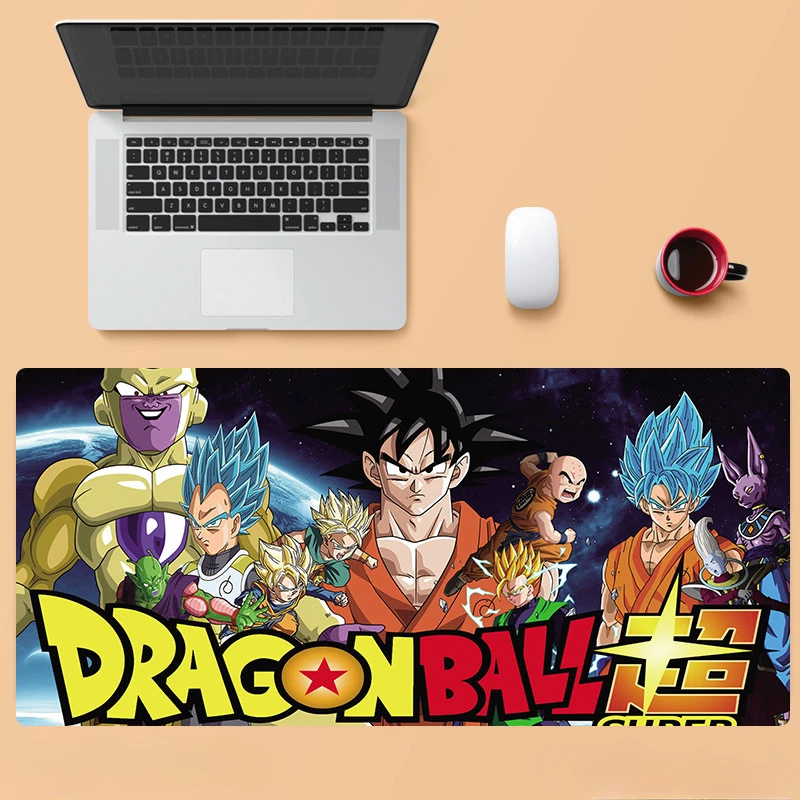 

Anime Dragon Ball Mouse Pad 90cm*40cm Extra Large Male Edge-Locked Office Desk Mat Computer Keyboard Pad Student