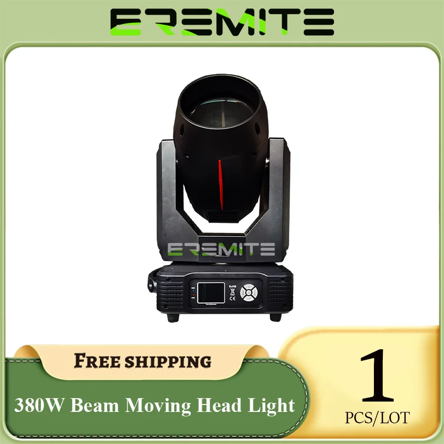 No Tax 1Pcs 380W Lyre Beam 20R Moving Head DMX Stage Light With Rotating Prism Gobos And Colors Frost Effect For DJ Disco party