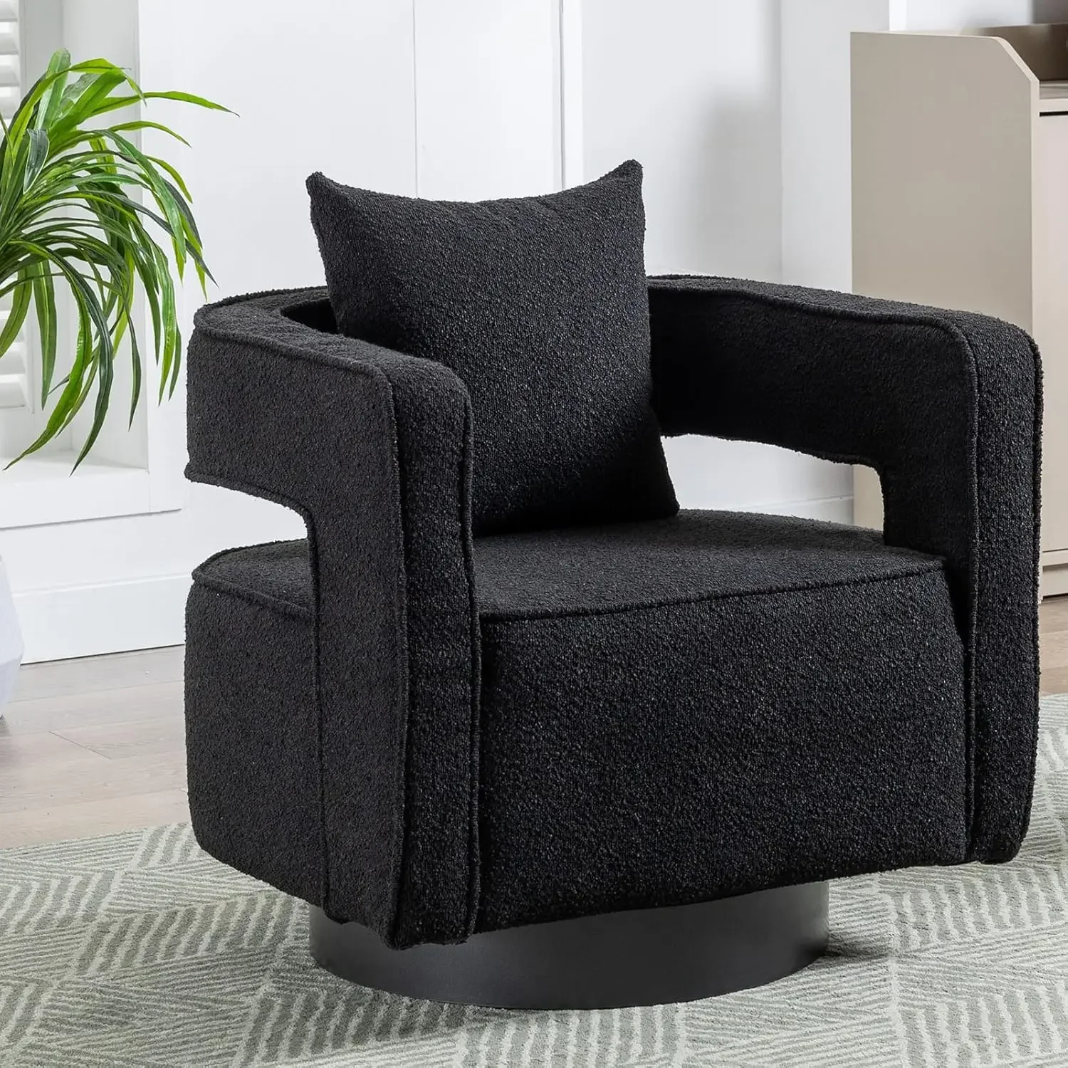 Swivel Barrel Accent Chair,26