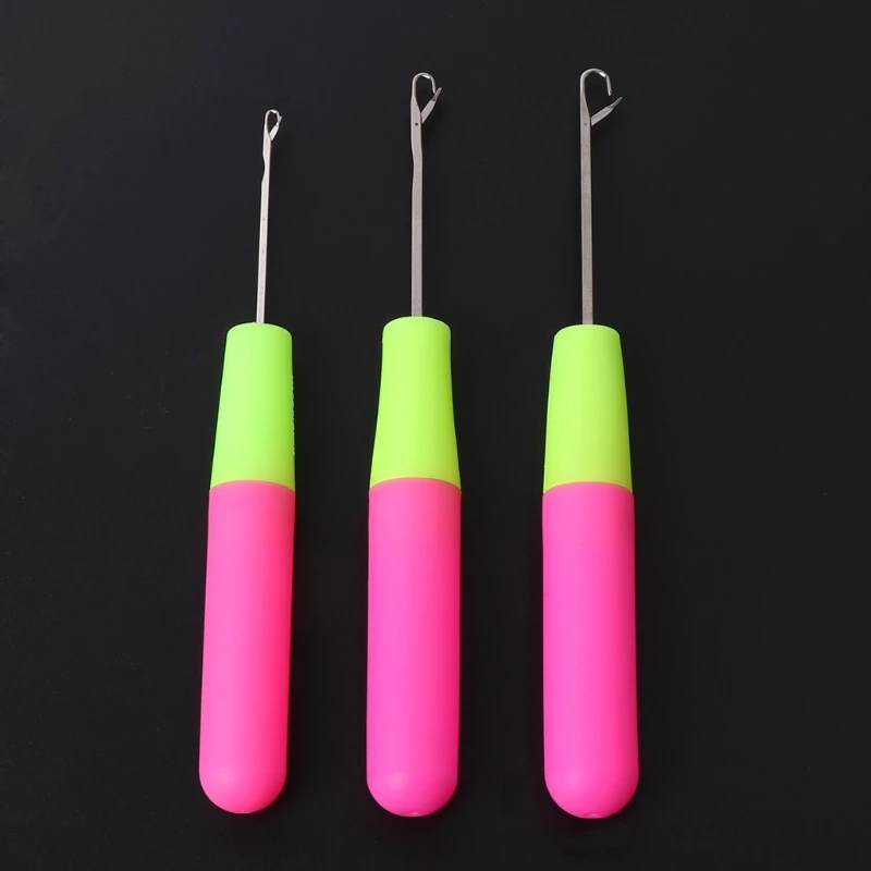 3PCS Crochet Hook for Latch Lock Needle Tool Rug Making Knitting DIY T