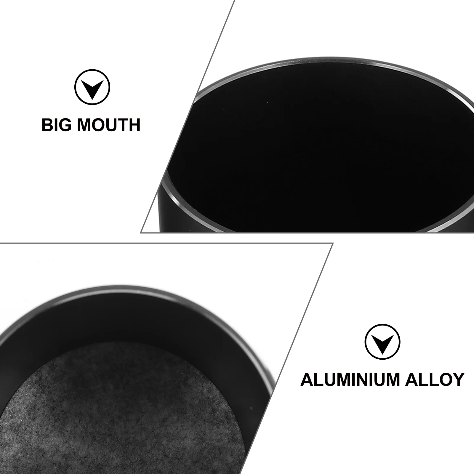 

1Pcs Aluminium Alloy Metal Pen Container Round Pen Holder Office School Pencil Organizer Pencil Holders