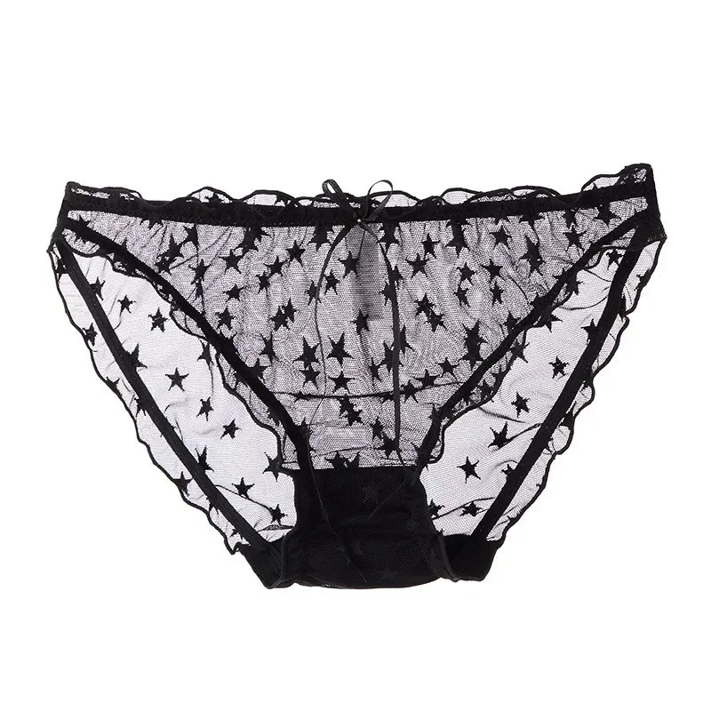 Female Lace Transparent Hollow Underwear Women Sexy Thongs Panties G Strings Underpanties Charming Underwear Sex Lingerie Ladies