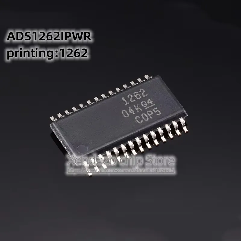 1pcs/lot ADS1262IPWR ADS1262IPW Silk screen printing 1262 TSSOP-28 package Original genuine ADC chip