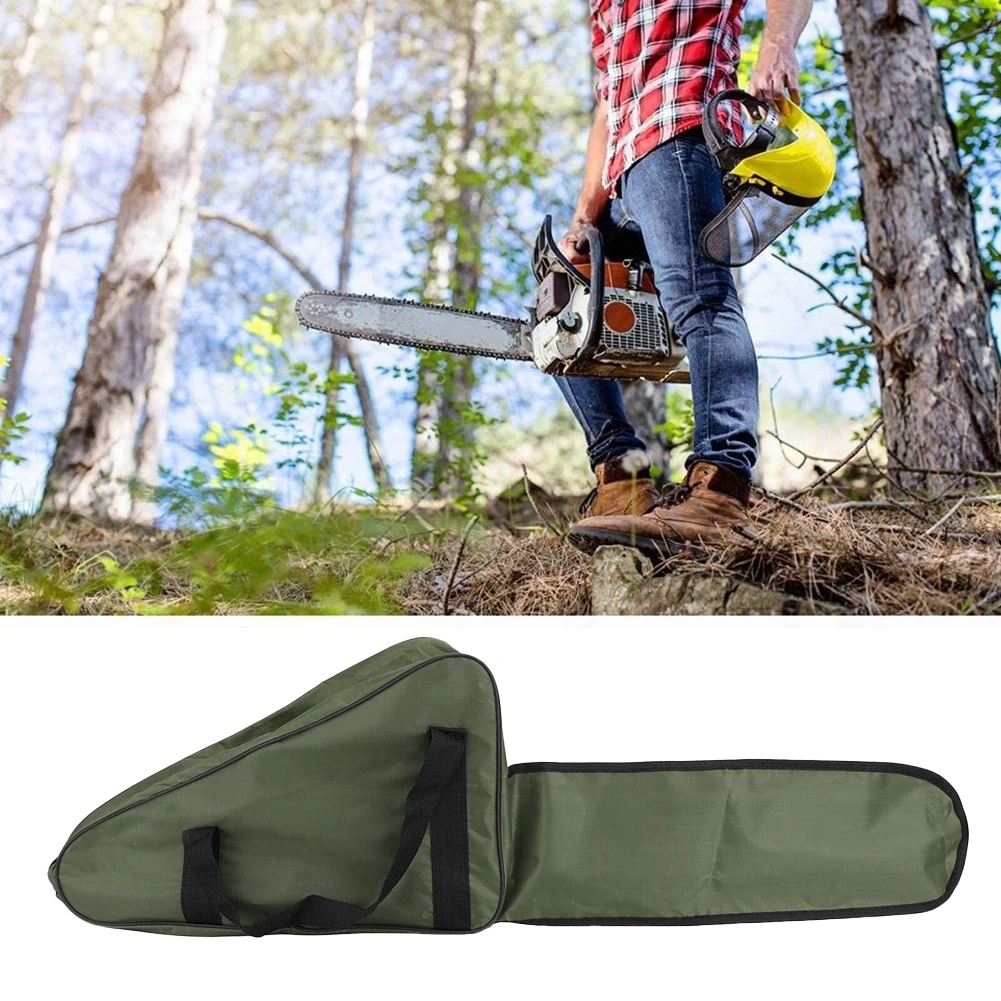 Storage Bag Chainsaw Tote Chainsaw Bag Oxford Cloth Portable Rainproof Waterproof Garden Tools Bag Green Color