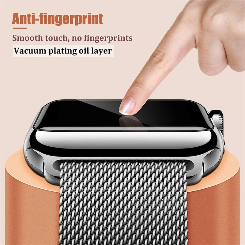 Protetor de Tela para Apple Watch, Película Protetora para iWatch Série Ultra 9 8 7 6 5 SE, 49mm, 45mm, 41mm, 44mm, 40mm, 42mm, 38mm