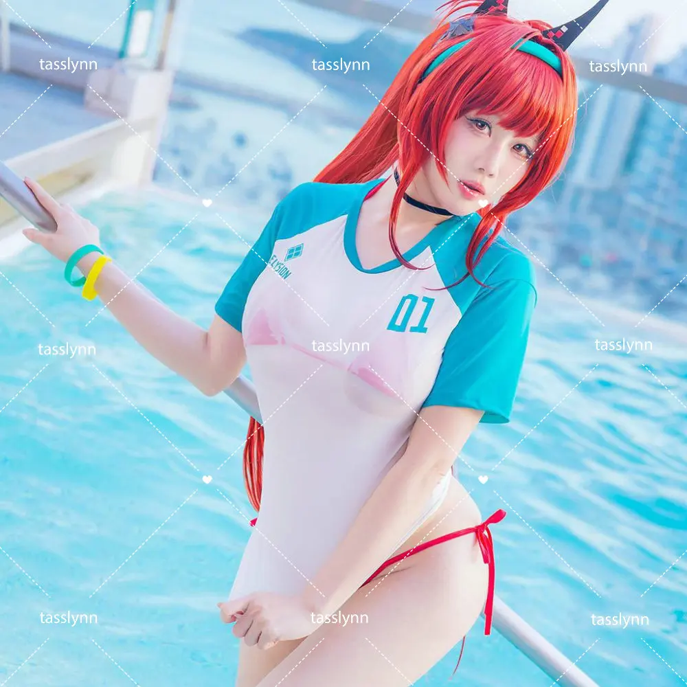

NIKKE Rapi Cosplay Costumes Anime Cosplay The Goddess of Victory Little Red Riding Hood Summer Swimsuit Red Flavour Bikini Set