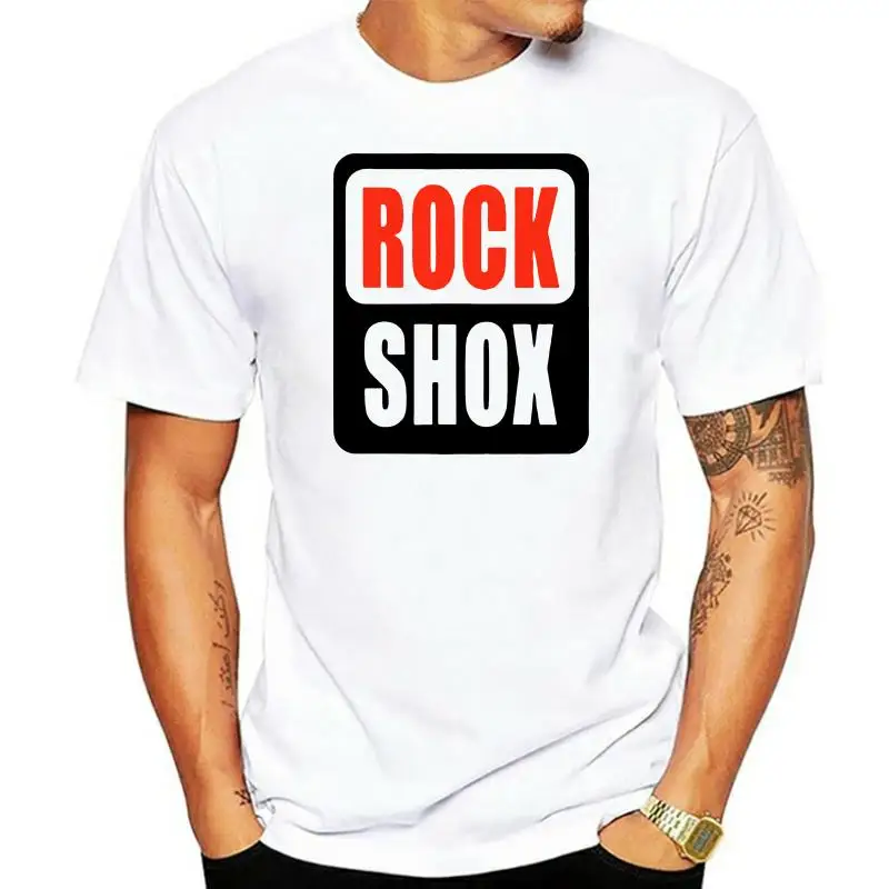 2024 Hot Sale T-Shirt Man New Rock Shox Logo T-Shirt Mountain Biker Mtb Riding S To 3Xl Men'S Black White 3D Print Tee shirt