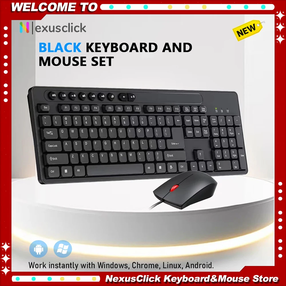 

113 клавиш, английская клавиатура, мышь, USB, проводная клавиатура для настольного компьютера, эргономичная дизайнерская клавиатура для офиса, дома, ПК, ноутбука, рабочего стола