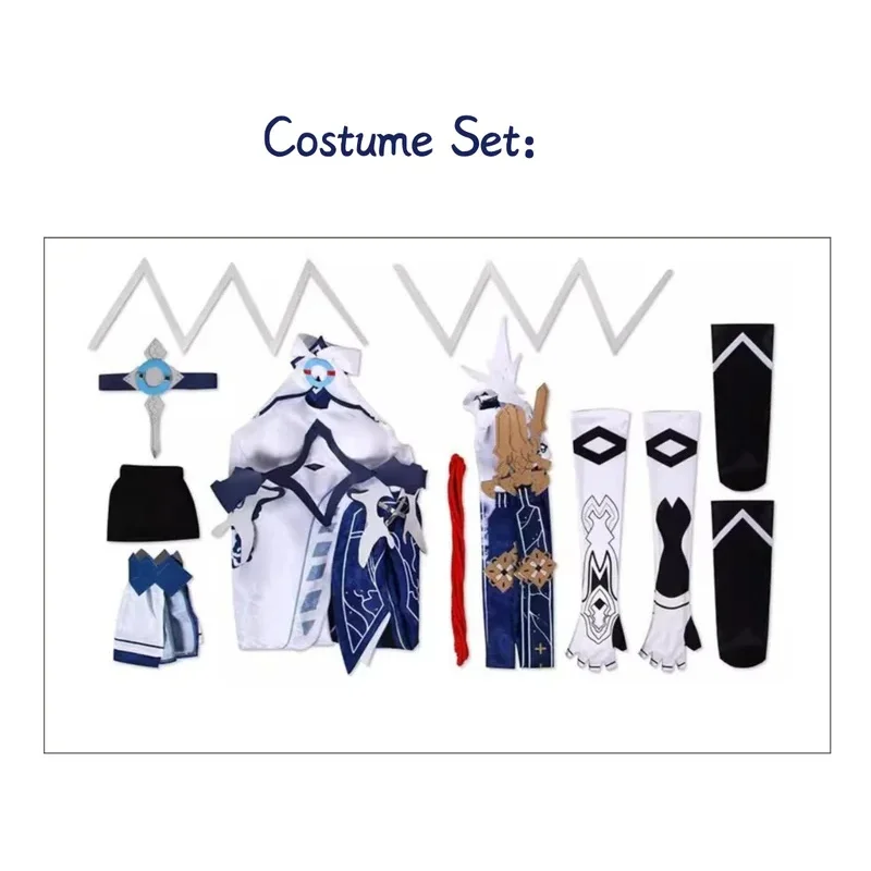 أنيمي لعبة هونكاي تأثير 3 Sushang تأثيري حلي شعر مستعار لطيف فستان احتفالي هالوين كرنفال Sushang Li فستان