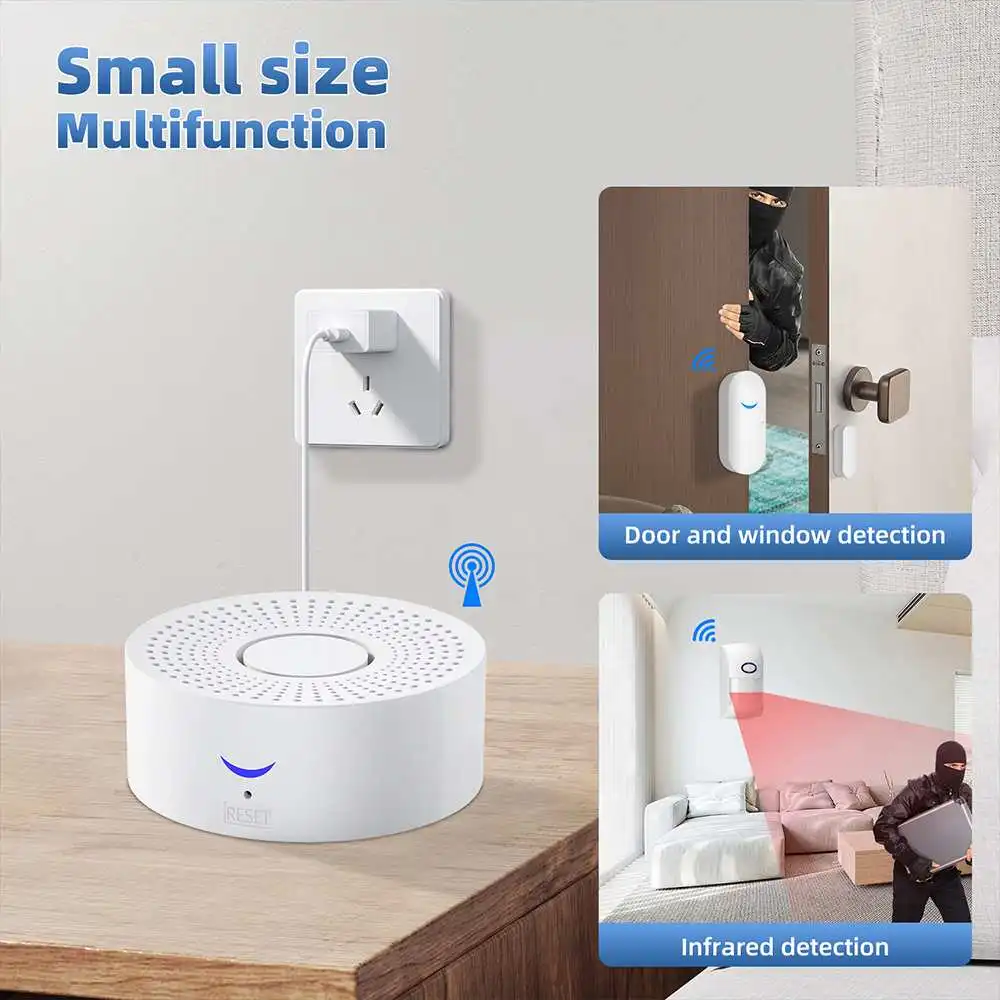 Wireless WiFi Arming Disarming SOS Remote Anti-theft Alarm System Powerful Horn Alarm for Precaution System Alarm Kit