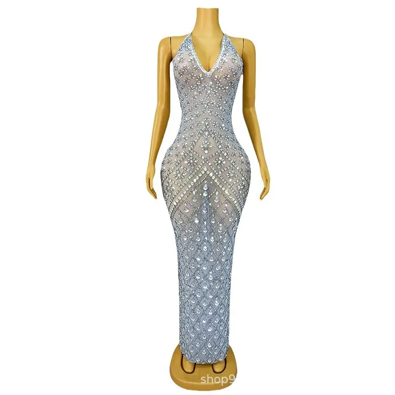 

Роскошное сексуальное праздничное платье с вырезом, вечерняя одежда для торжественных торжеств, ежегодное собрание компании, платье для хозяев красной ковровой дорожки, роскошные вечерние платья