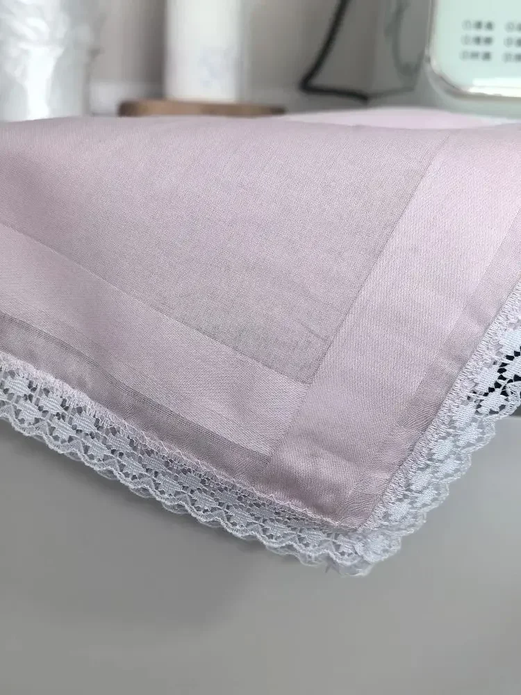 Mouchoir fin en dentelle de tissu de coton pur, décoration de mariage, ornement de maison, décoration de sac, 32cm, 12,6 pouces, 6 pièces