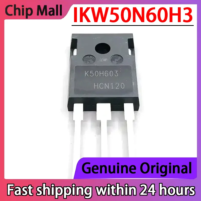 MOSFET novo do ponto, K50H603, IKW50N60H3, K75H603, IKW75N60H3, TO-247, 5 PCes