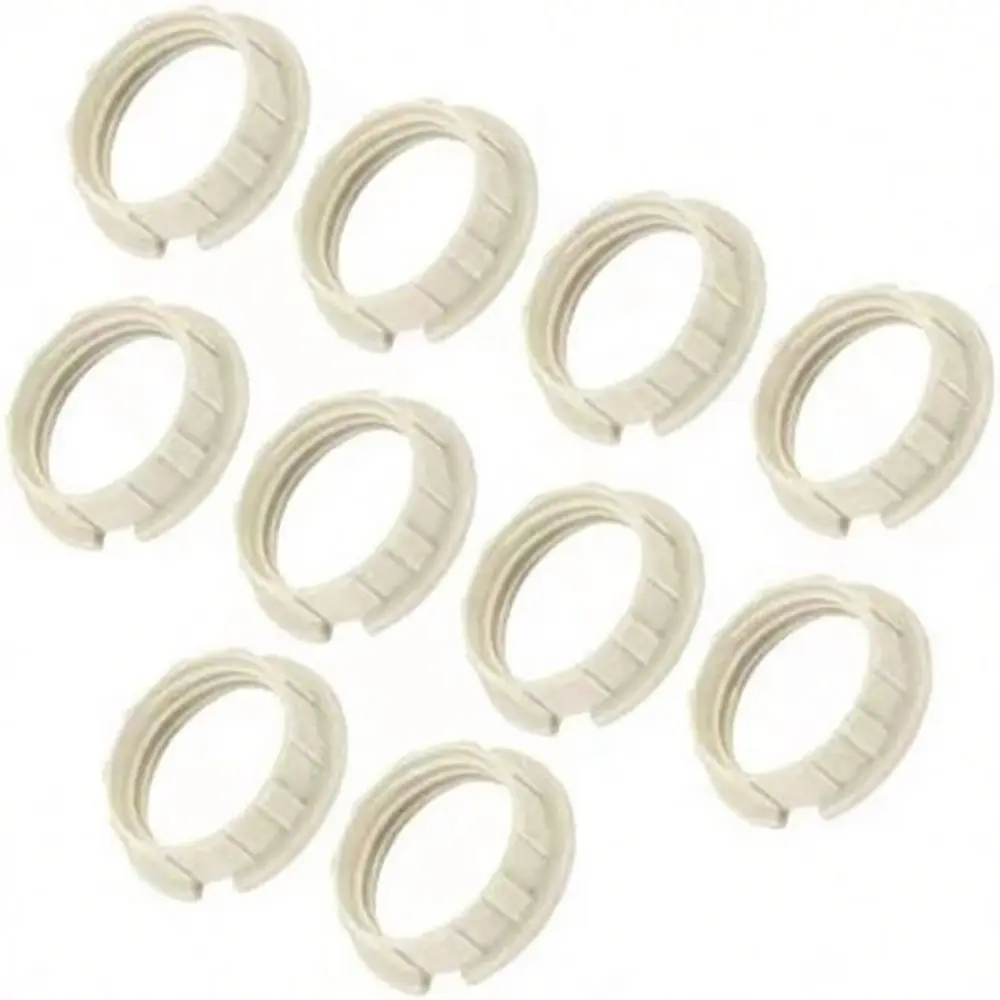 G9 Socket Mounting Hardware Plastic Retaining Circle Zinc Alloy Threaded Ring Durable Parts For Lighting Fixture Assembly
