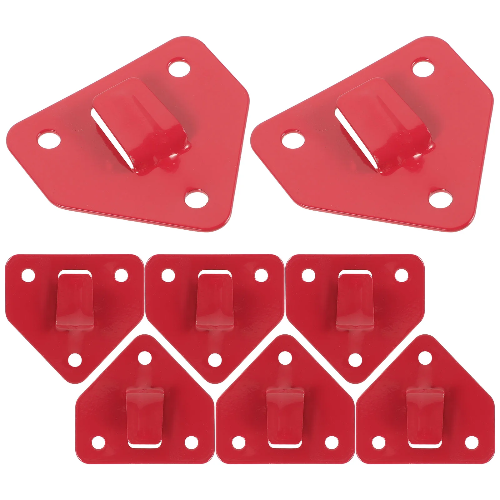 

8 Pcs Fire Extinguisher for Home Bracket Wall Holder Small Mount Hook Red Mounting