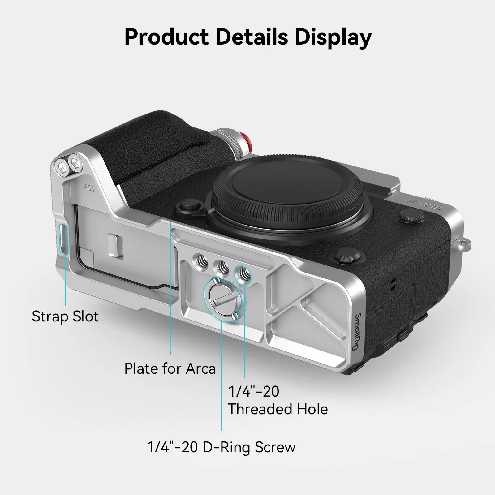 SmallRig L-Shape Grip for FUJIFILM X-T5 with 1/4\