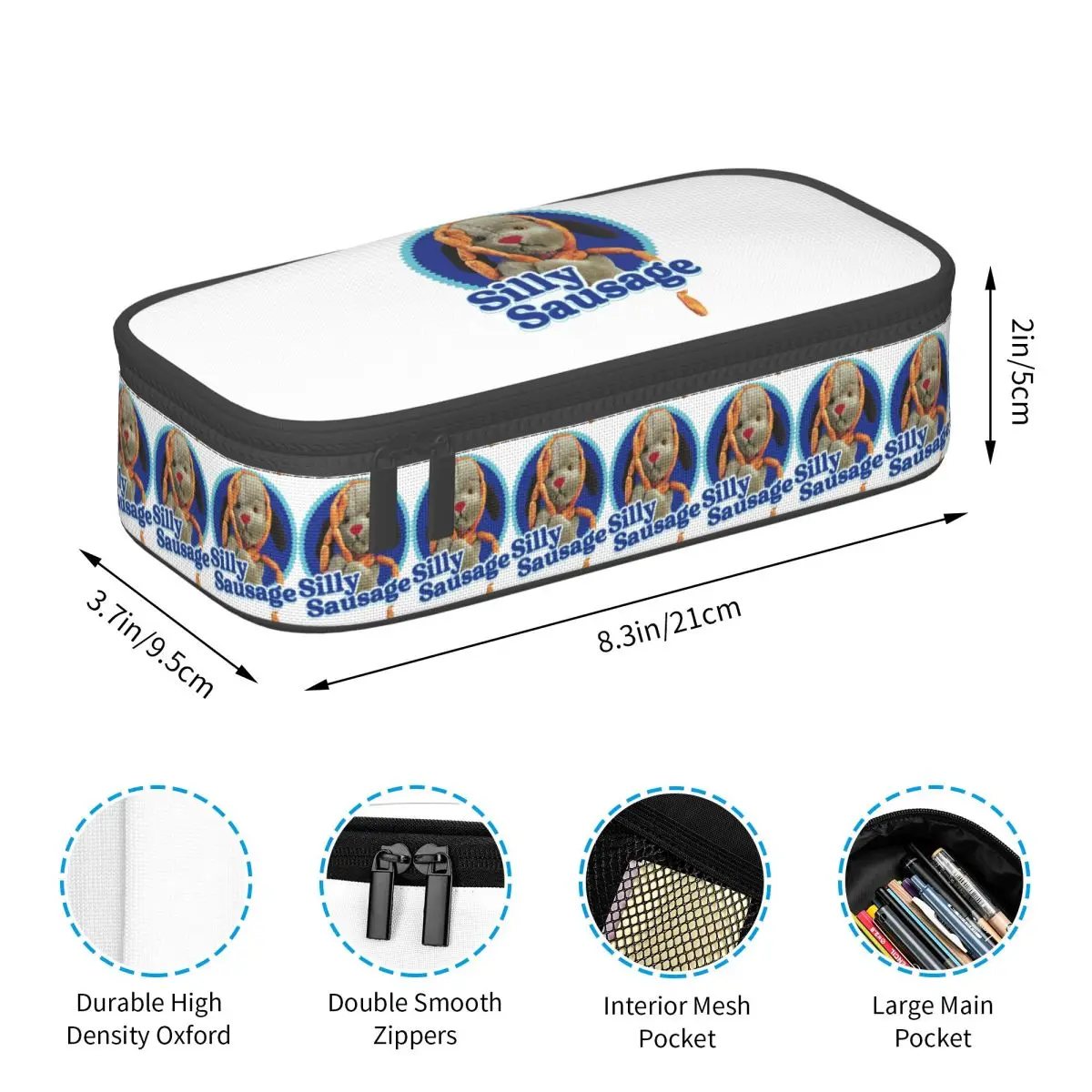 

Sooty Sweep Silly Sausage пеналы держатель для ручек канцелярские принадлежности большая вместительная коробка для ручек пенал для детей