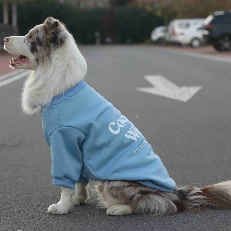 

Large Dog Winter Sweater Warm Clothes for Golden Retriever Labrador German Shepherd Christmas New Year