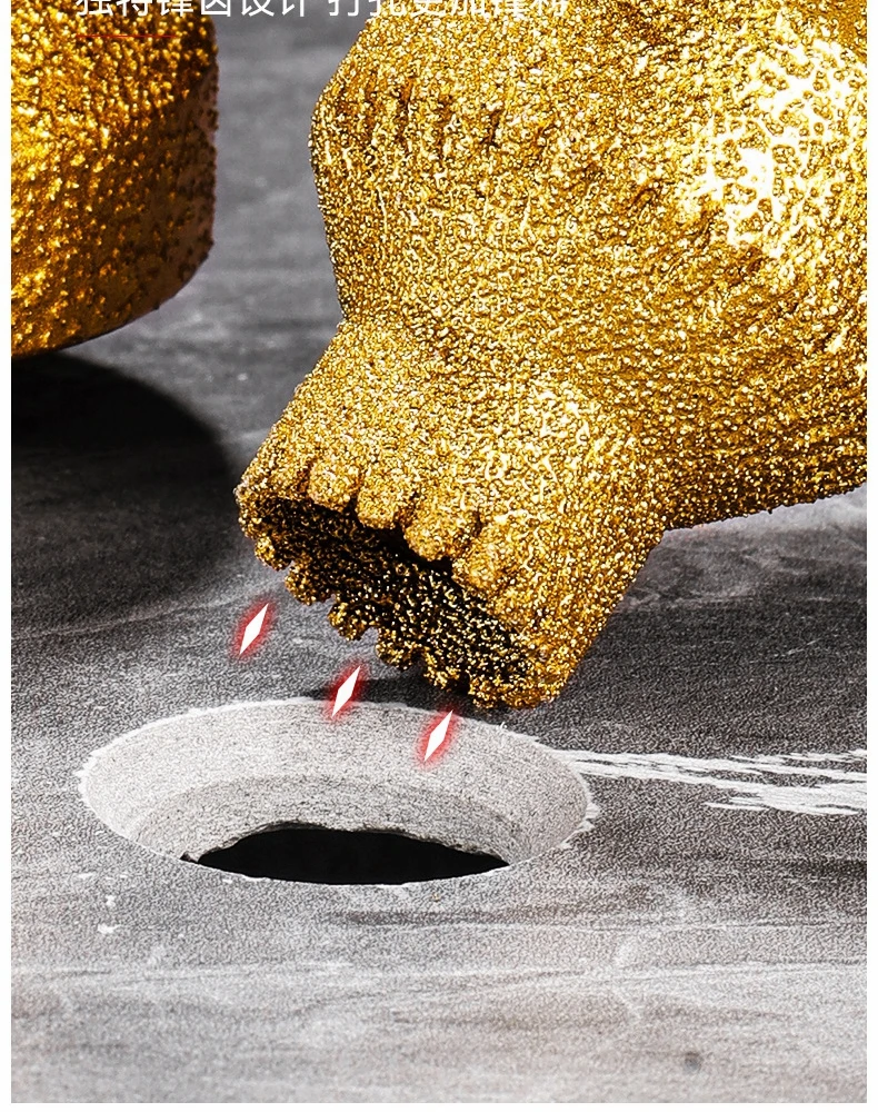 Brazed Pagoda Drill Bit M10 Diamond Chamfer Router Tower Drill