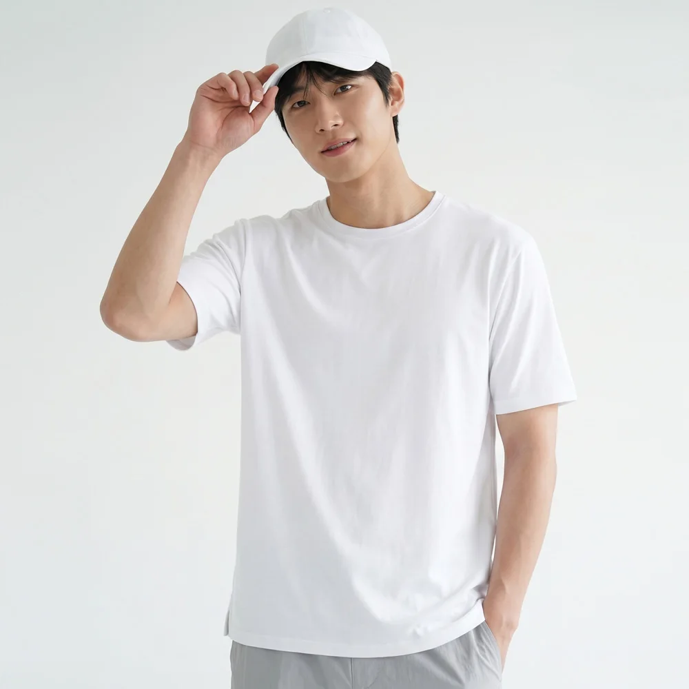 Tuelaa Unisex Air Balance Sorona Round Short Sleeve T-Shirt (M6St40)