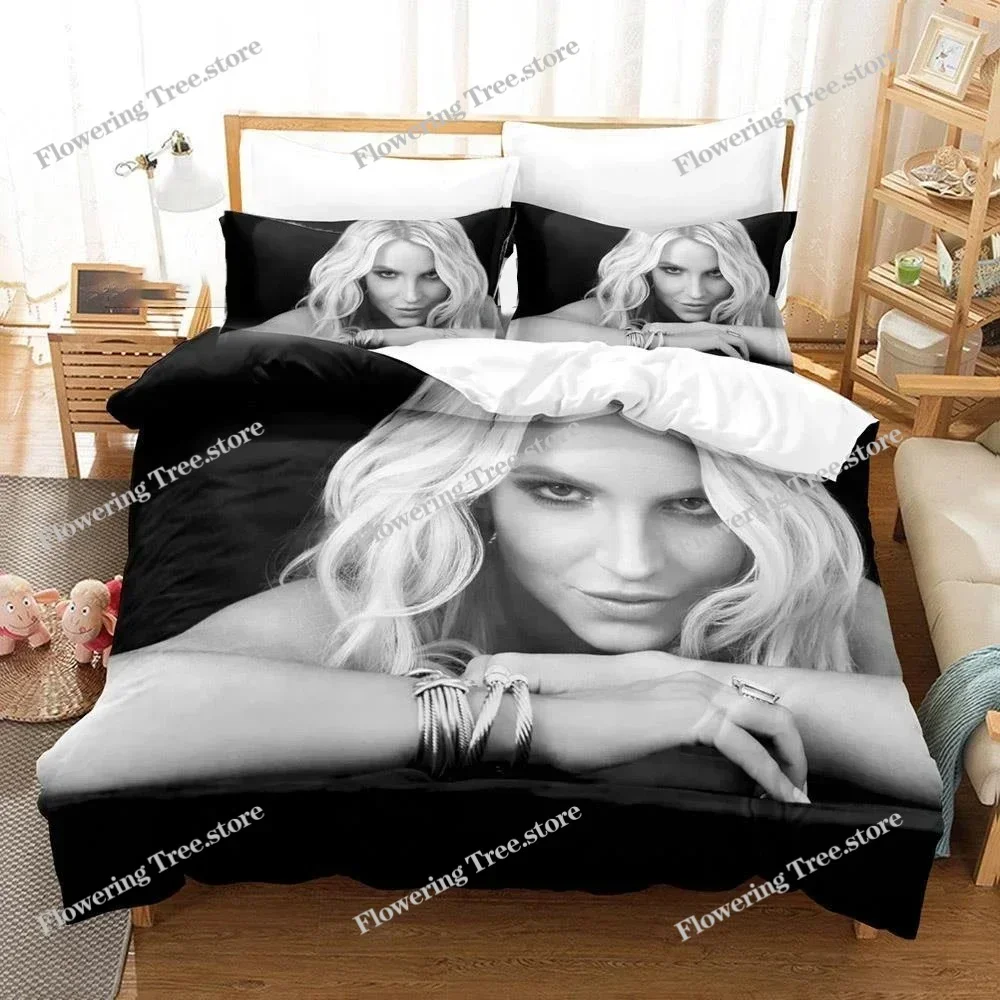 3D Printed Britney Spears Bedding Set Duvet Cover Bedroom Comforter Cover Single Twin King Size Quilt Cover Home Textile