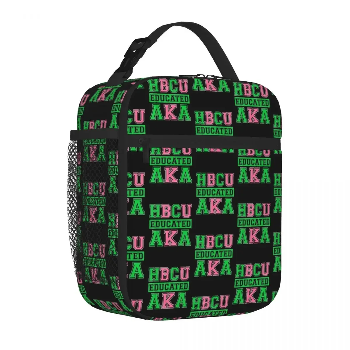 HBCU Grad AKA Sorority Paraphernalia, HBCU Educated AKA Lunch Bags Insulated Lunch Tote Portable Thermal Bag for Woman Work