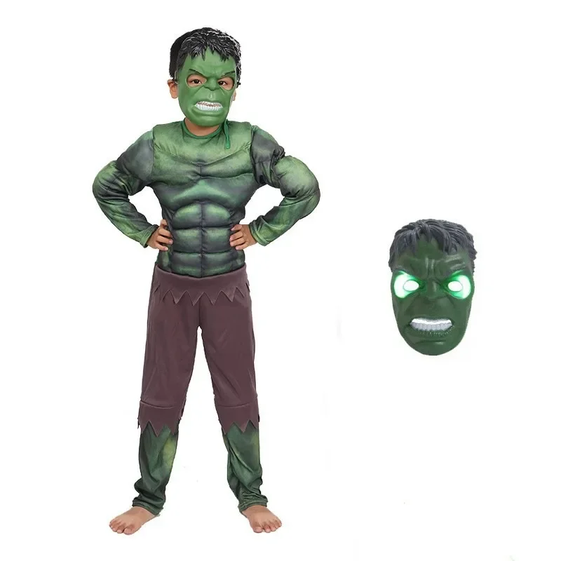 Halloween Hulk Muscle Costume Shield Cloak Boxing Set Mask Hulk League of Legends Performance Stage Dress up Hulk Play