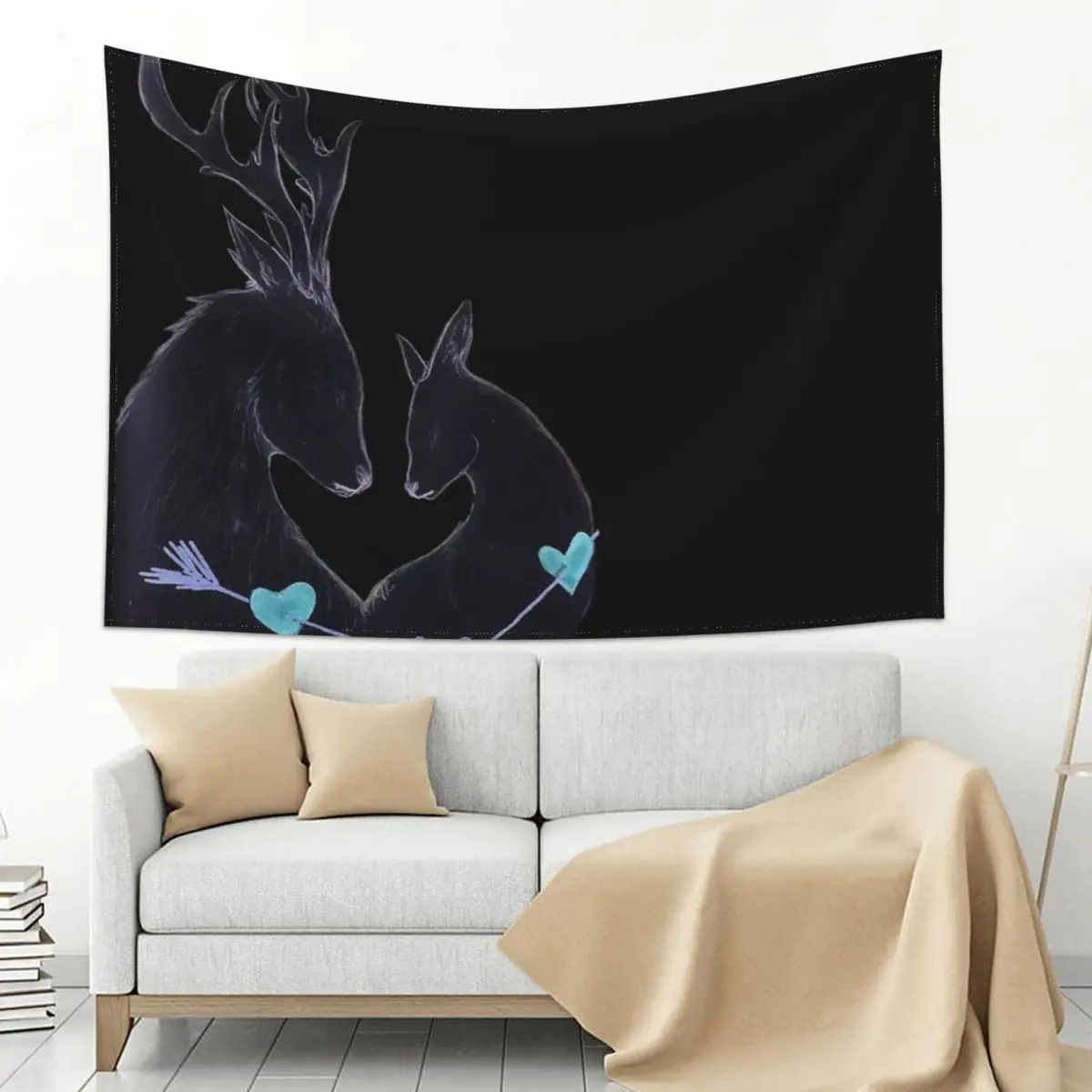 

The Broad Head Heart Tapestry Home Decoration