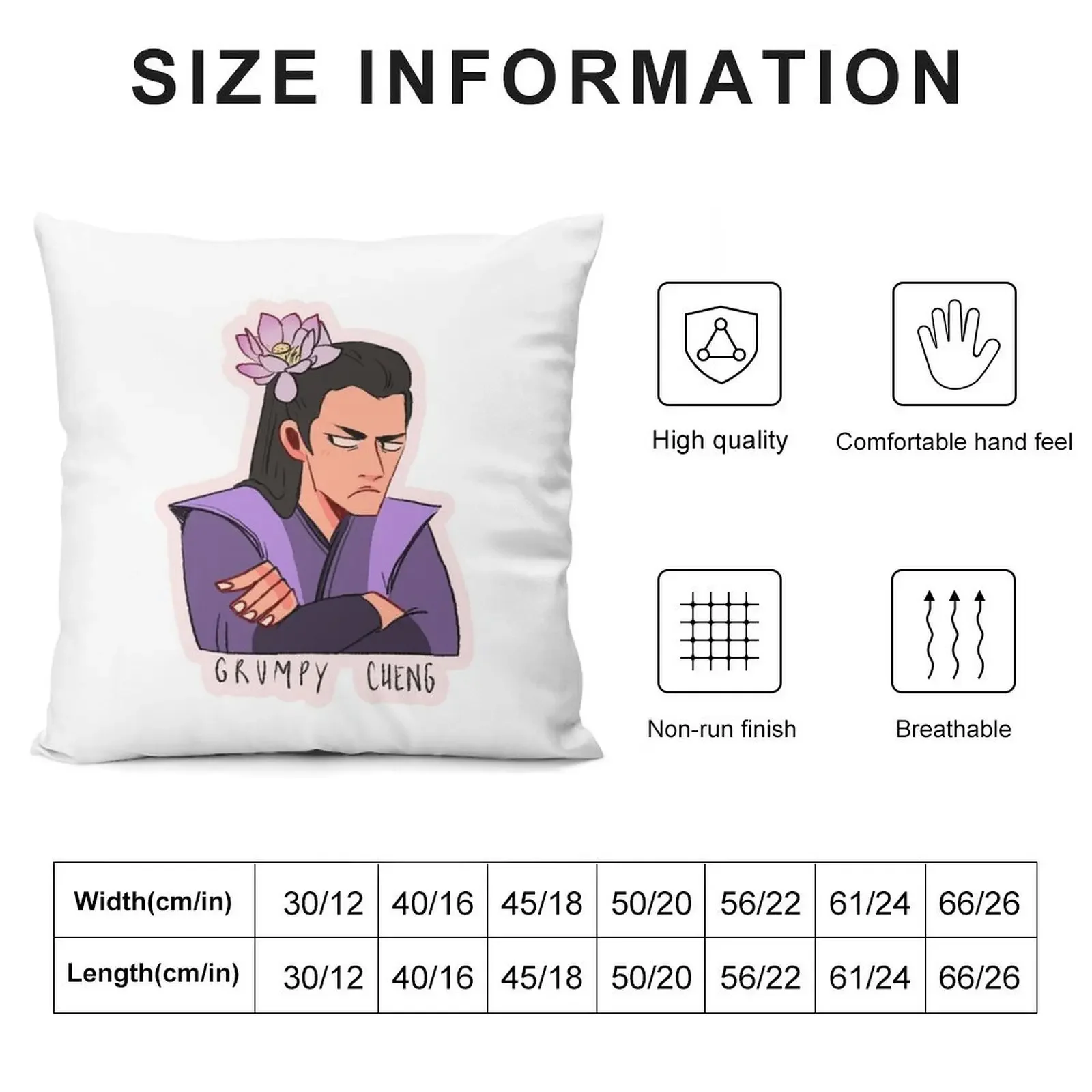 Grumpy (Jiang) Cheng Throw Pillow autumn decoration Custom Cushion pillow