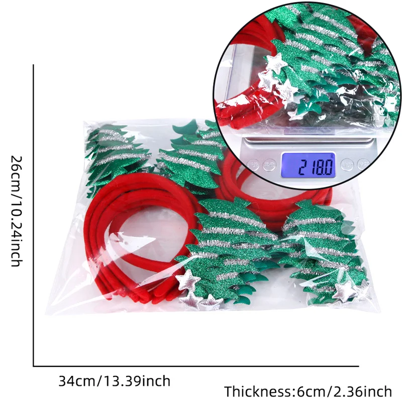 Christmas Headband Kids Adult Santa Claus Elk Xmax Tree Hair Accessories Photo Props Christmas Decoration 2024 New Year Gifts image 6