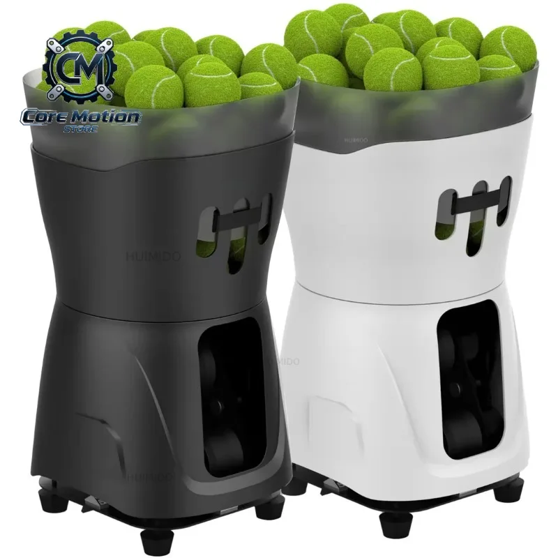 PT-Mini Portable AC Battery-Powered  Tennis Ball Serve Throwing Launching Machine 50-Ball Training Equipment