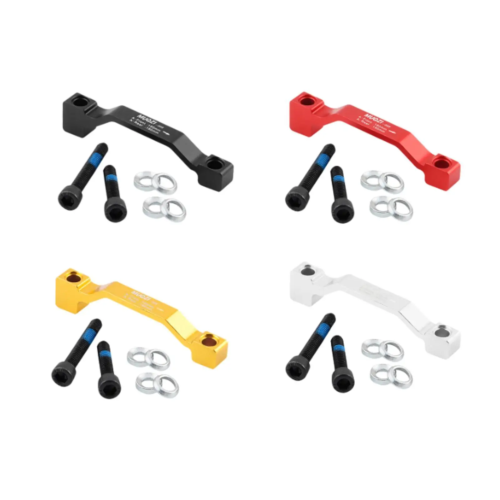 Bicycle Disc Brake Bracket Bike Disc Brake Adapter Aluminium Alloy F/R180 Caliper Mount Adapter Replacement Components Parts