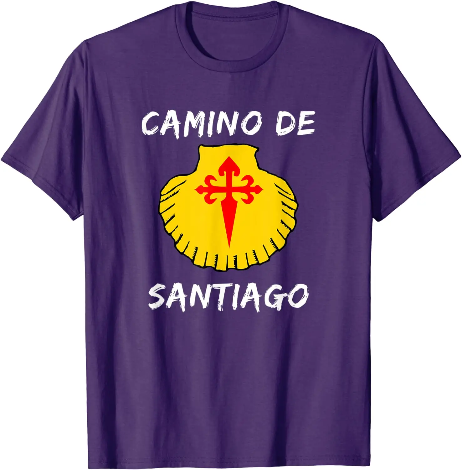 Camino de Santiago Compostela Spain St James Way Hiker Gift T-Shirt New 100% Cotton Short Sleeve O-Neck Casual Mens T-shirt