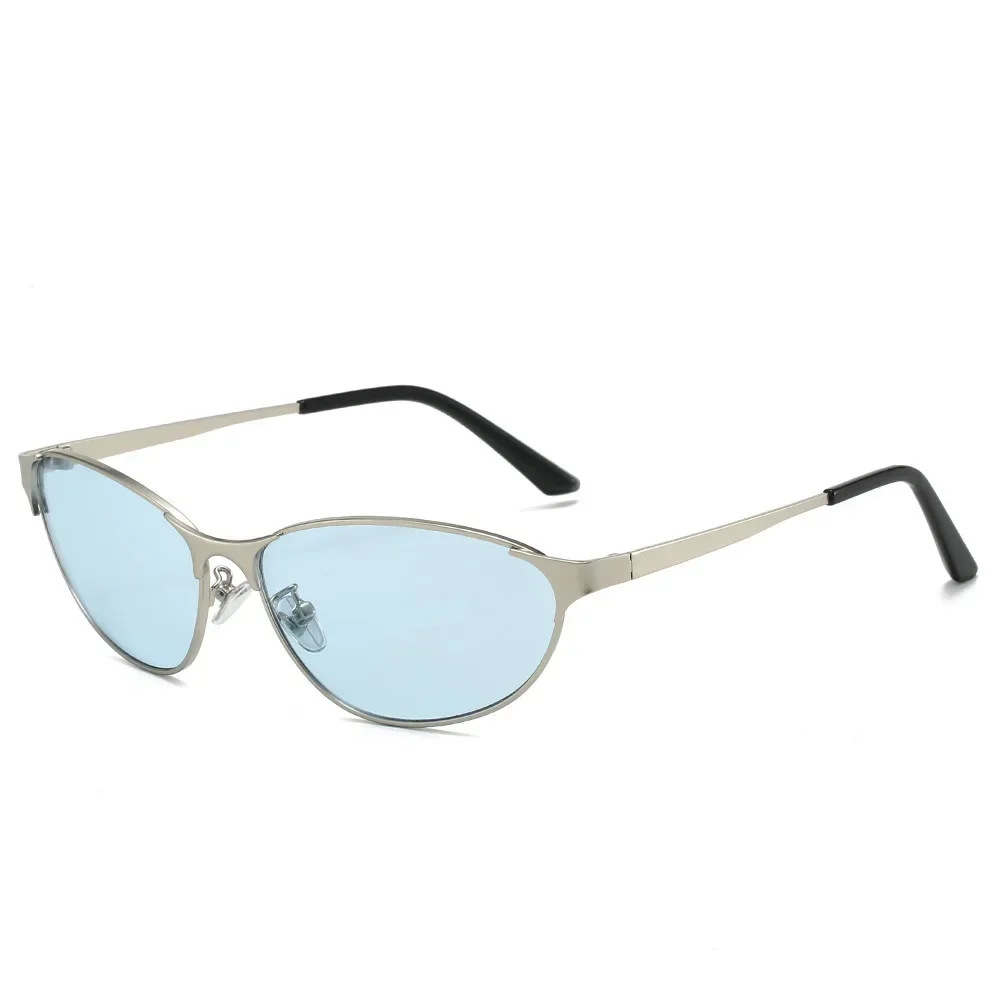 Unisex Fashion Metal Frame Cat Eye Sunglasses Women's New Street Style Sunglasses Outdoor UV400 Travel Beach Party Essentials