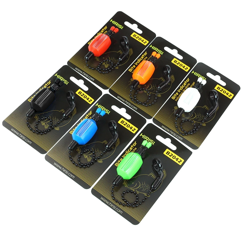 Hirisi B2042 2 Stück Karpfenangeln Swinger Bissanzeiger 5 Farben mit liniensicheren Clips, einstellbare Empfindlichkeit, Angelzubehör – Detail 11