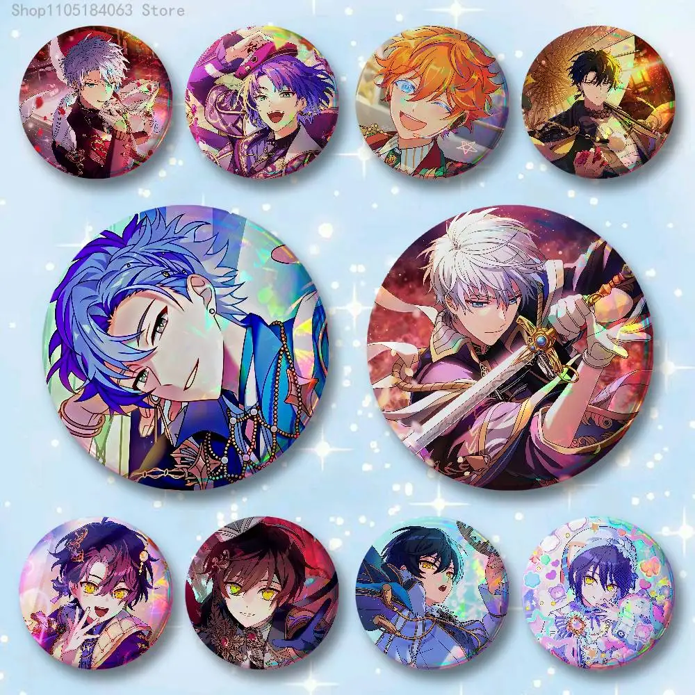 

P-Promise of W-Wizard Figaro Badges 25 32 44 58 75 mm Round Cosplay Pin Bag Decor Fans Collect Friends Gifts Brooch Souvenir