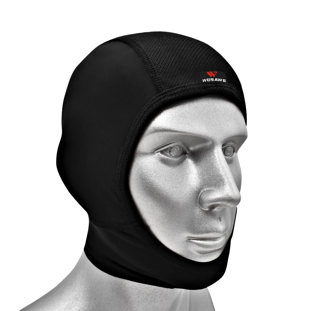 WOSAWE Full Face Mask Motorcycle Cycling Outdoor Riding Helmet Under-Layer Hood Balaclava Mask Neckerchief Breathable Headgear